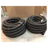 Lot of 2 Advance 3 in. x 100 ft. Corex Drain Pipe Perforated see pictures