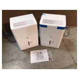 Lot of 2 GE 35 pt. per Day Dehumidifier for Very Damp Rooms up to 1000 sq. ft.