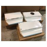Lot of 3 Nutone Range Hoods not used see pictures