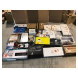 Large lot of assorted of Branded  Kitchen and Bath Faucets and shower heads open box customer returns see pictures