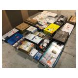 Large lot of assorted of Branded  Kitchen and Bath Faucets and shower heads open box customer returns see pictures
