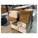 Pallet with assorted of furnace filter various models and sizes not used see pictures