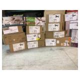 Pallet with assorted ceiling fans various models, sizes and conditions see pictures open boxes