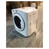 Panda 2.6 cu.ft. 120-Volt White Compact Portable Electric Laundry Dryer side dent on back see pictures