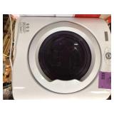 Panda 2.6 cu.ft. 120-Volt White Compact Portable Electric Laundry Dryer side dent on back see pictures
