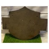Cast Iron Harley-Davidson Sign Plaque 13 Wide