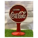 Cast Iron Drink Coca Cola Doorstop 9 ½ Tall
