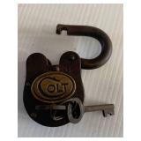 Colt Padlock with Two Working Keys