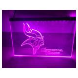 Minnesota Vikings Lighted Sign 7 X 12