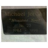 Framed Michael Jordan Jersey & Cards 24 X 33