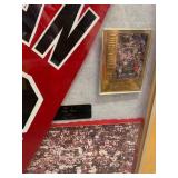 Framed Michael Jordan Jersey & Cards 24 X 33
