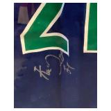 Framed Autograph Kevin Garnett Jersey with COA 24 X 36