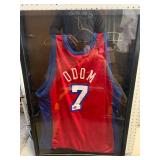 Autographed Lamar Odom Framed Jersey 24 X 36