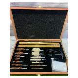 New 42 Piece Gun Cleaning Kit in Wood Case