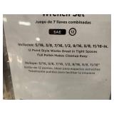 New Craftsman Evolved Seven Piece SAE Wrench Set