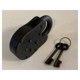 San Quentin Prison Lock with Two Working Keys