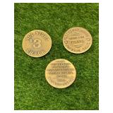 Lot of 3 Cat House Tokens