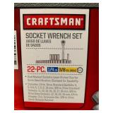 New Craftsman 22 Piece Socket Set
