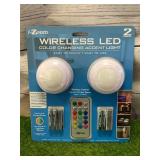 New 2 Pack Wireless LED Puck Lights