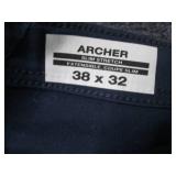 Archer Mens 38x32 Pants Slim Stretc...