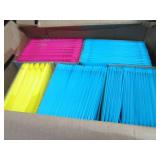 Box of Poly Folders & Book Covers...