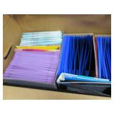 Box of Paper & Poly Folders...