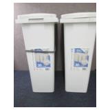 Lot of 2 Interlocking- 30 L Covered...