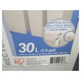 Lot of 2 Interlocking- 30 L Covered...