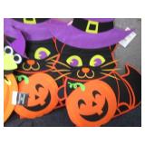 9 Felt Halloween Wall Hangers Retai...