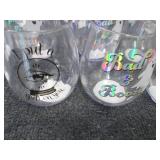 8 Plastic 16 oz Halloween Wine Glas...