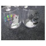 8 Plastic 16 oz Halloween Wine Glas...