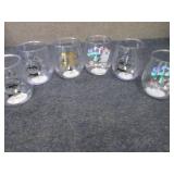 6 Plastic 16 oz Halloween Wine Glas...
