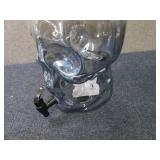 Glass Skull Beverage Dispenser...