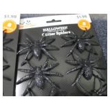 8- 8 pks Glitter Spiders...