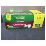 Case of 72 Depends for Women Large ...