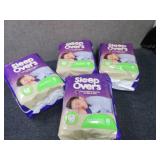 4- 15 ct Sleep Overs Sm/Med ...