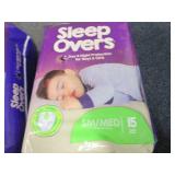 4- 15 ct Sleep Overs Sm/Med ...