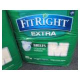 2- 20 ct FitRight Extra Briefs Medi...