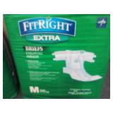 2- 20 ct FitRight Extra Briefs Medi...