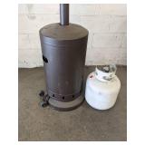 Propane Patio Heater - 40,000 BTU Input - Includes Propane Tank (Partial) - NO SHIPPING