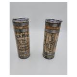 2 JACK DANIEL AND CROWN ROYAL TUMBLERS