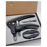 STAG DECANTER SET WITH 2 STAG GLASSES AND WINE BOTTLE OPENER SET