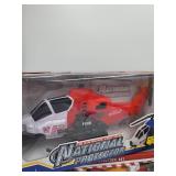 2 TRUCKS SETS AND HELICOPTOR TOY SETS