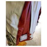 HEIN GERICKE WOMANS GRAYRED AND WHITE LEATHER JACKET