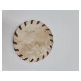 SET OF 4 COWHIDE COASTERS