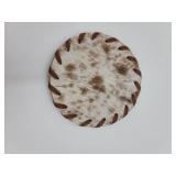 SET OF 4 COWHIDE COASTERS