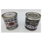 2 CANDLES WITH WOODEN WICKS