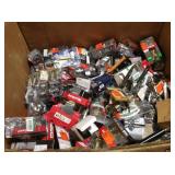 Gaylord with assorted Door knobs and hardware various models and conditions see pictures