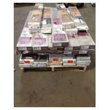 Pallet with assorted 35 cases of Flooring customer returns see pictures