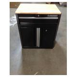 Husky Ready-to-Assemble 24-Gauge Steel 1-Drawer 2-Door Garage Base Cabinet in Black (28 in. W x 33 in. H x 18 in. D) open box customer returns